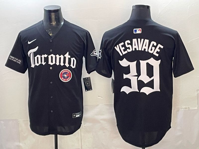 Men 2026 Toronto Blue Jays #39 Yesavage Black 5th generation Joint Name Nike MLB Jersey style 006